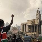 Kenya editorial hero image showing political firmness, civic pressure, fuel costs and youth mobilization.